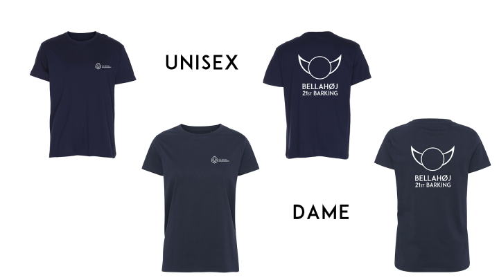 Unisex og dame tshirt med logo